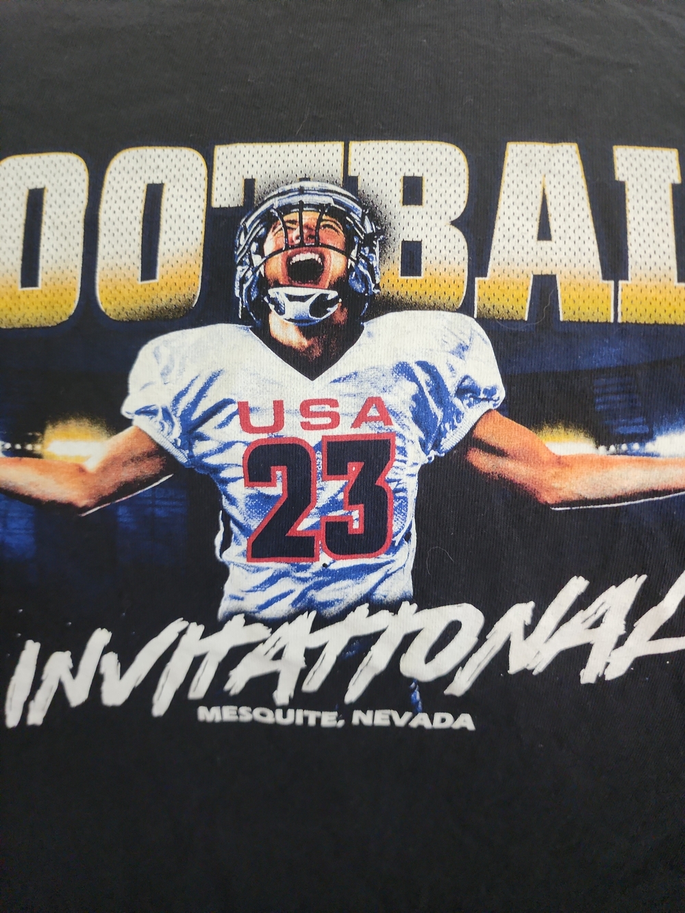 Christian McCaffrey Football Invitational Graphic Tee Medium Rare USA Football - Picture 3 of 6